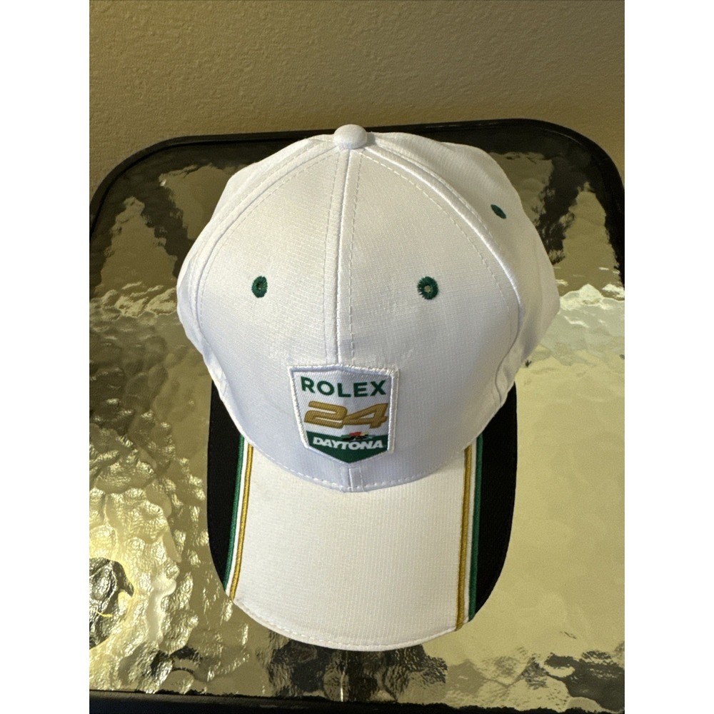 Rolex 24 At Daytona white adjustable baseball cap Promo Hat From Speedway 2 - Picture 12 of 12